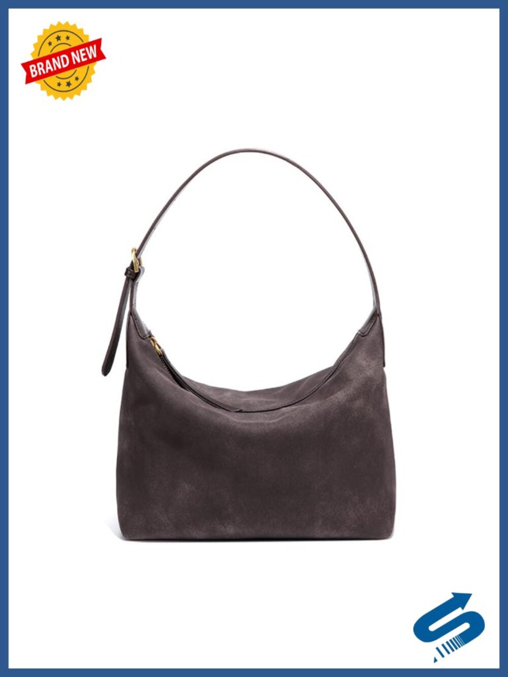 Faux Suede Woven Hobo Crossbody Bag Convertible Strap Women Handbag